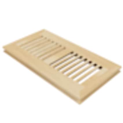 null 4" x 10" Unfinished White Oak Flush Grill